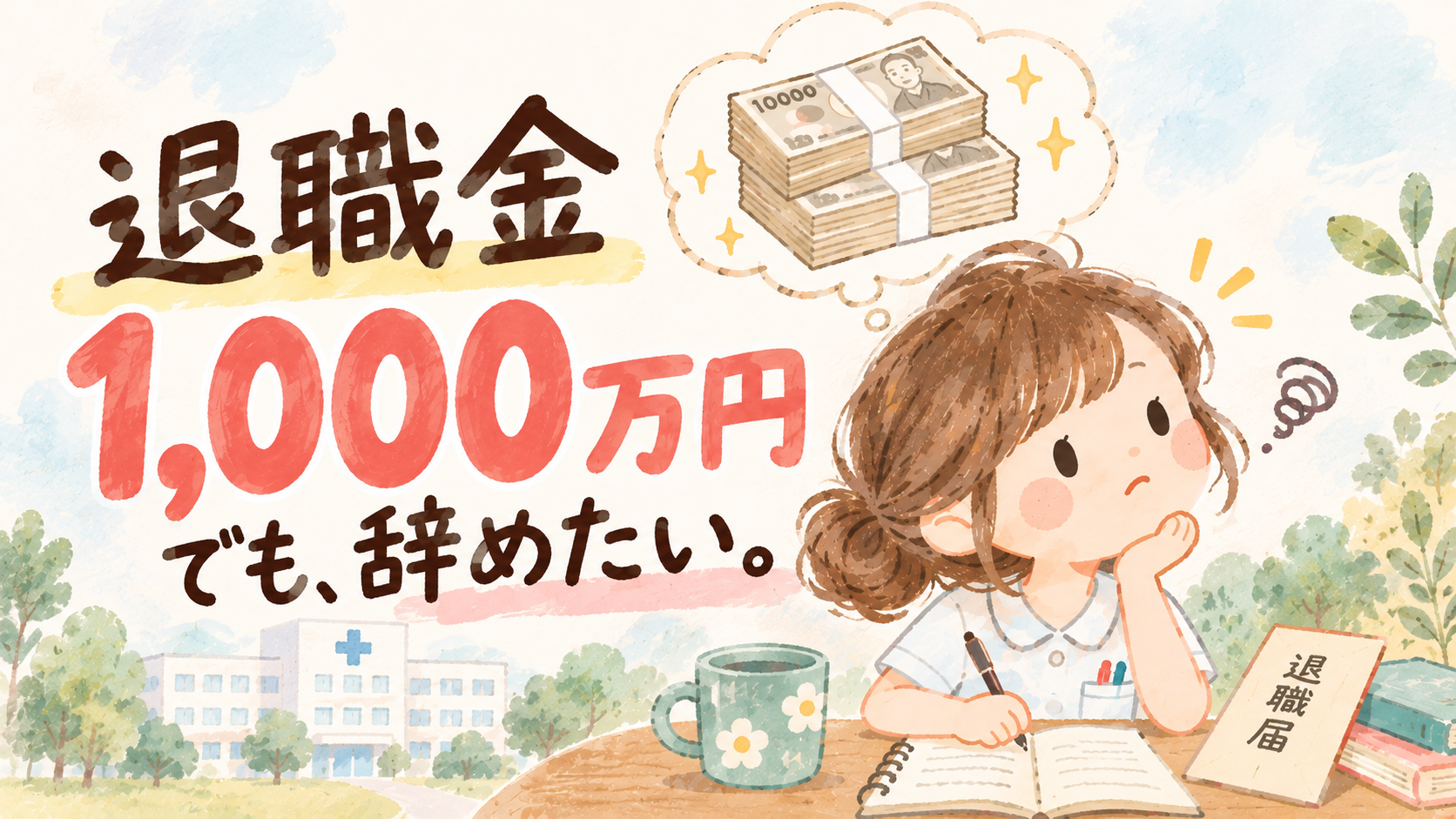 看護師を辞めたいけど退職金がもったいない！大学病院を5年で辞めた私の話