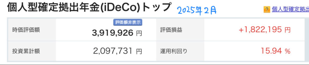 2025年2月iDeCo