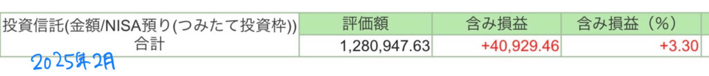 つみたて投資枠2025年2月