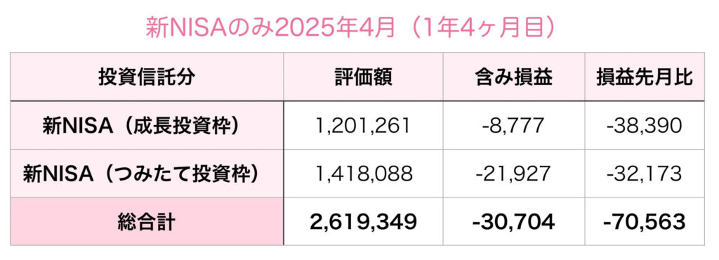 新NISAのみ表