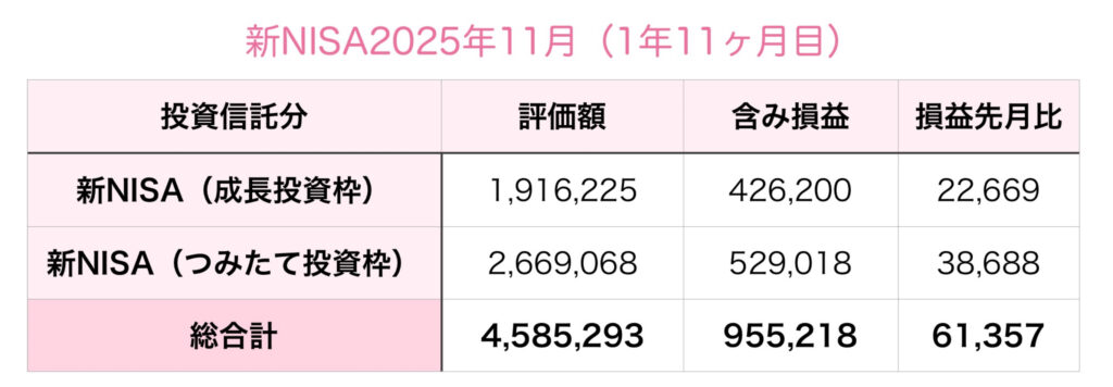 新NISA2025年11月