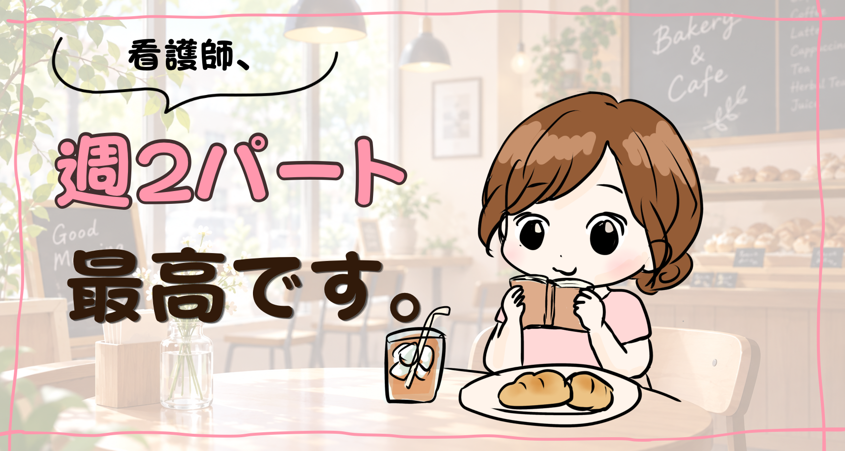 看護師、週2パートになって5か月。「週2、最高」と思っている。